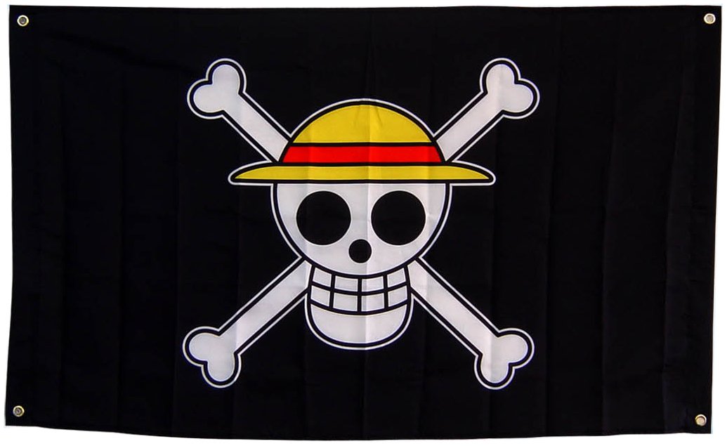 Amazon | ワンピース 海賊旗 新世界編 麦わらの一味 | バッグ・財布