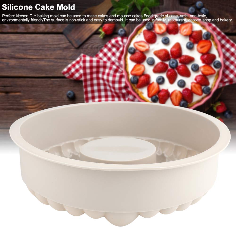 Topyond Silicone Cake Molds for Baking, Round Silicone Molds, Durable Baking Molds for DIY Cakes, Mousse Cakes, and Decorations, for Kitchen Baking Use