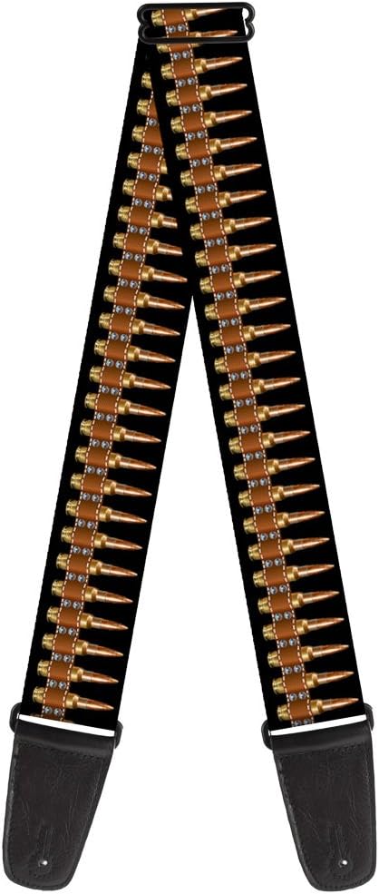 Guitar Strap Bullets, 2" Wide - 29-54" Length