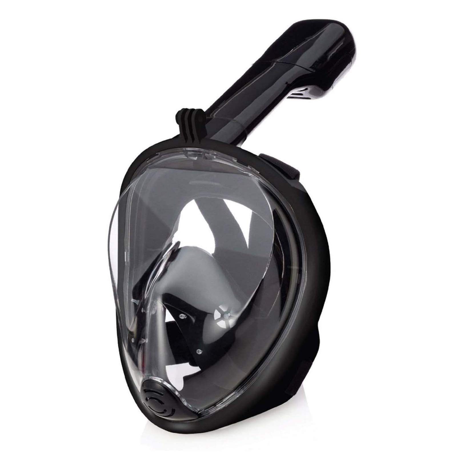Lamker Máscara de Snorkel de Cara Completa 180° Panorámica Vista Máscaras de Buceo Cámara Deportiva Compatible Anti-Niebla Anti-Fugas Gafas de Bucear para Adultos y Mujer