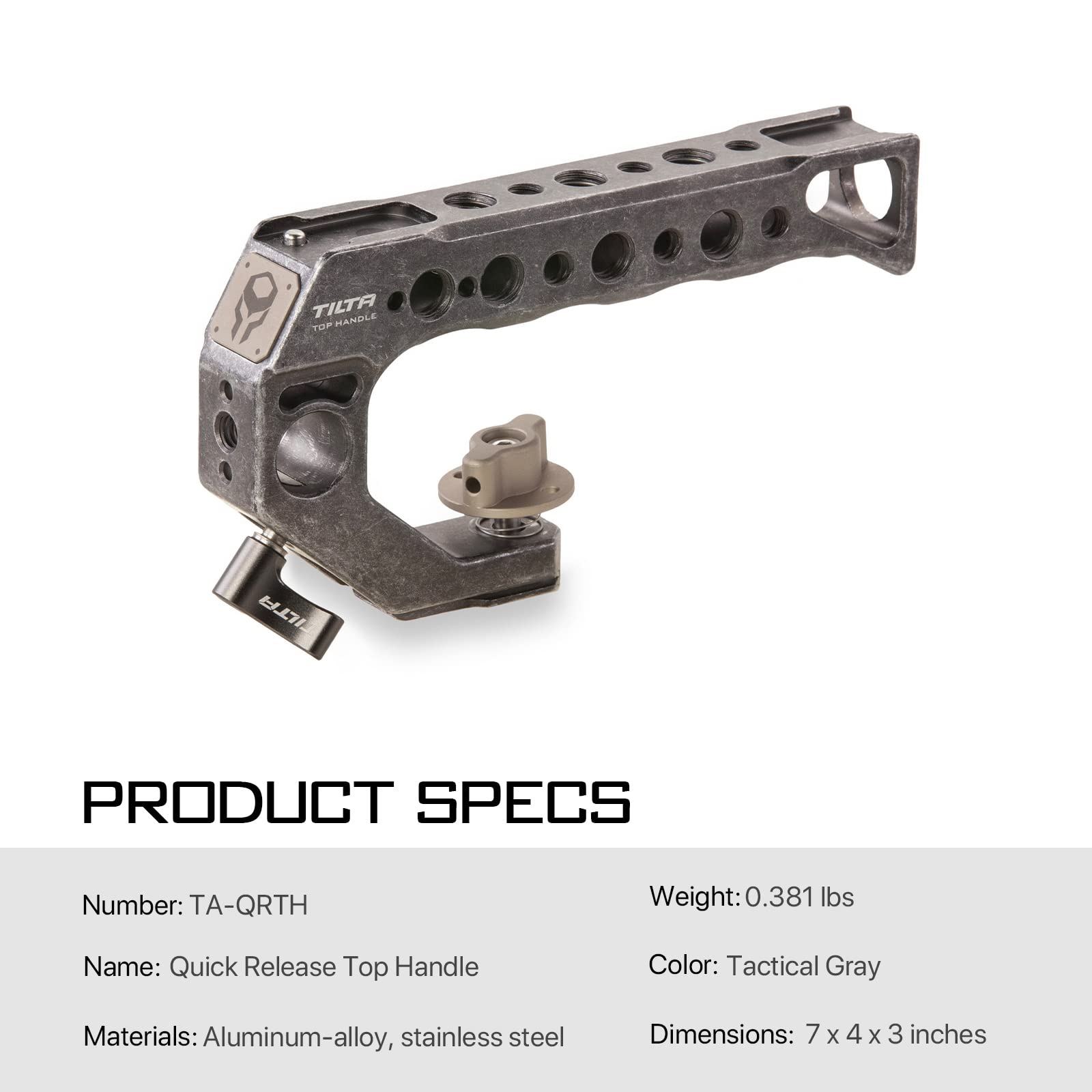 Amazon | TILTA Quick Release Top Handle (Tactical Grey) | TILTA