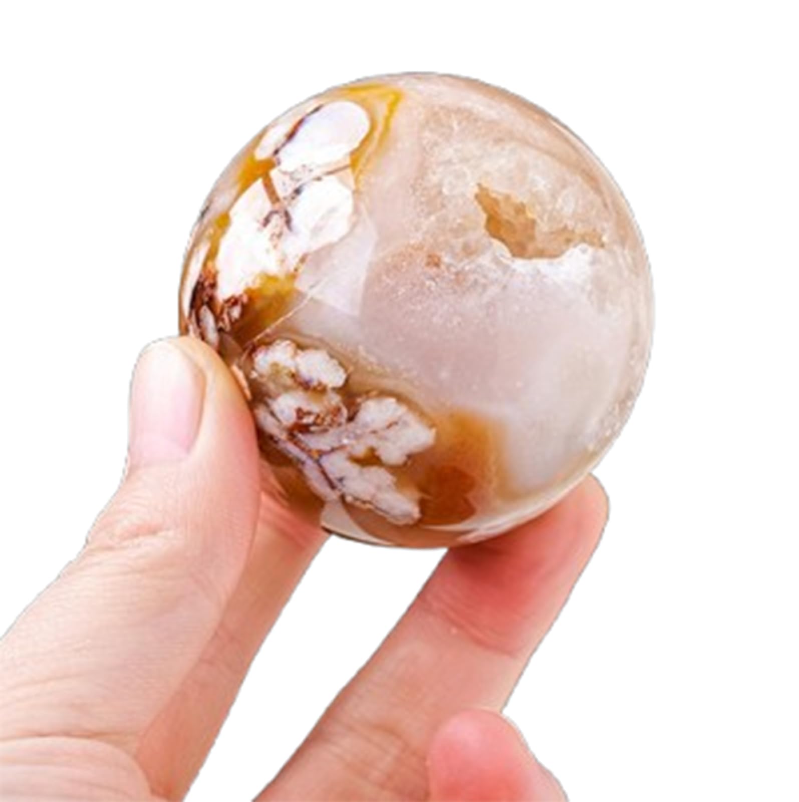 RVBLRDSE Agate Crystal Sphere – Ore Raw Stone Ball for Feng Shui, Christmas Decor and Home Decoration,45~50cm Gemstone Stone