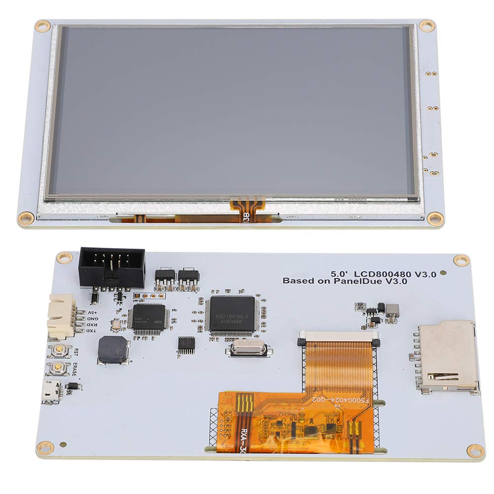 PanelDue 5i FarbTouchscreen 5 Zoll LCD für 3DDrucker mit 800 x 480 Auflösung und 5 V Versorgung – kompatibel mit Duet Elektronik
