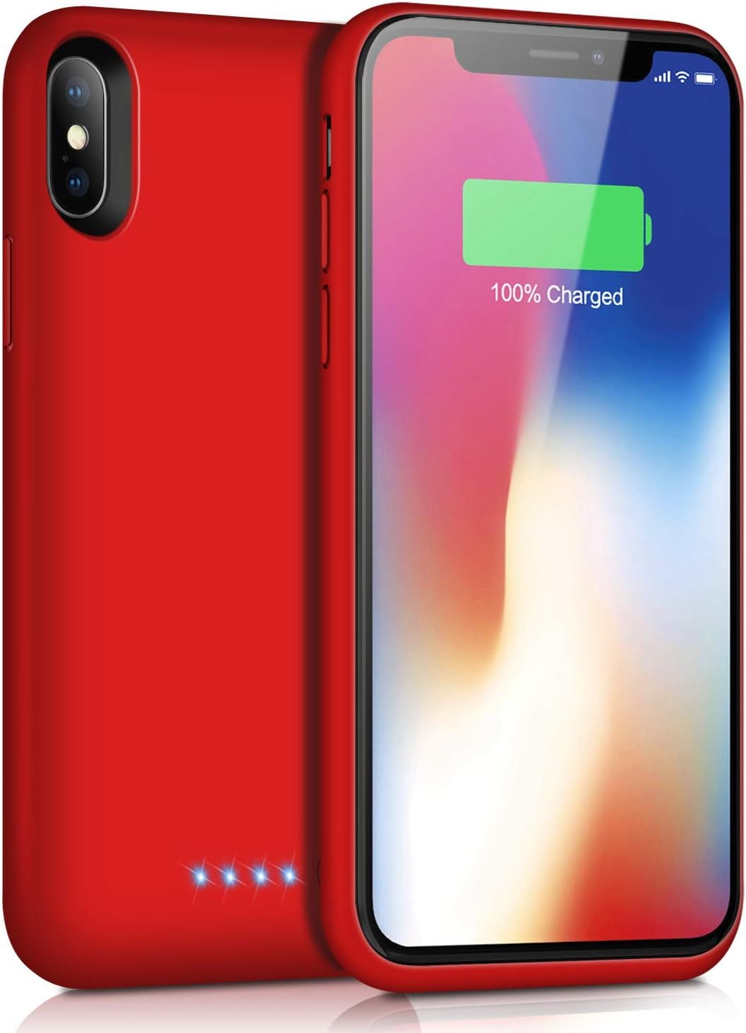 Cover Batteria Per IPhone X/XS/10 - 6000mAh, Caricabatterie Esterno, Custodia Protettiva, Ricarica E Sincronizzazione