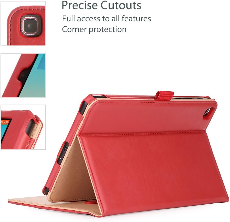 ProCase Sprint G Pad F2 8.0 Case/T-Mobile G Pad X2 8.0 Plus Case - Standing Cover Folio Case for GPad F2 Sprint Model LK460 / G Pad X2 8.0 Plus V530 8" Tablet 2017 -Red