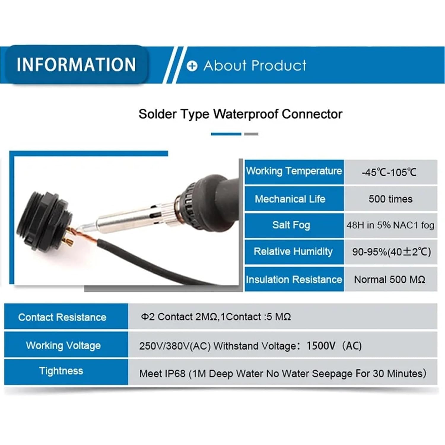 SP13 2/3/4/5/6/7/9 Pin Flange Type IP68 Waterproof Connector Male Female Socket Welding Fast Cable(SP13-7F)