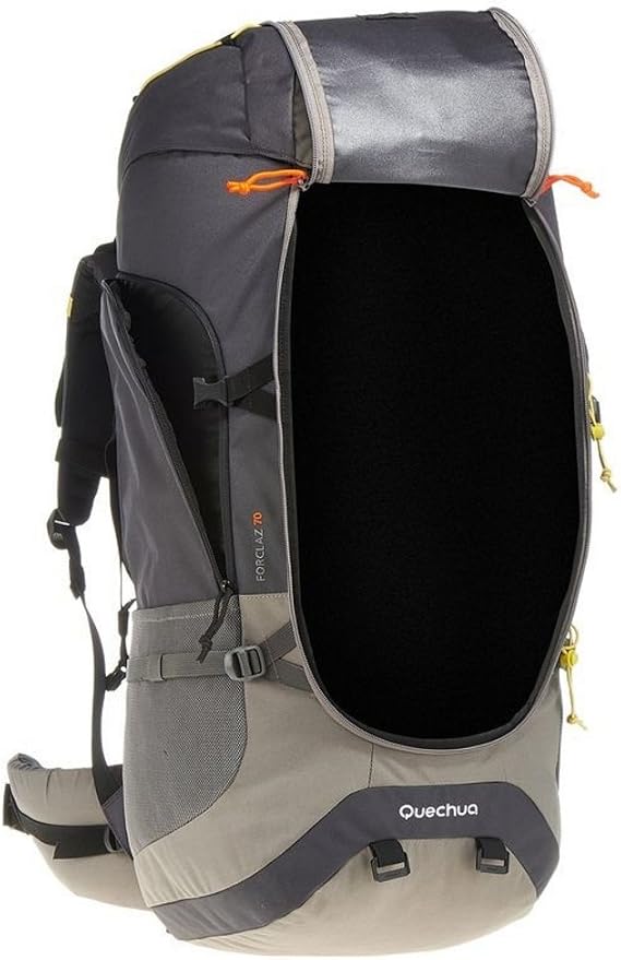 DECATHLON QUECHUA FORCLAZ 70 varios días TREKKING mochila gris : Amazon.es:  Deportes y aire libre