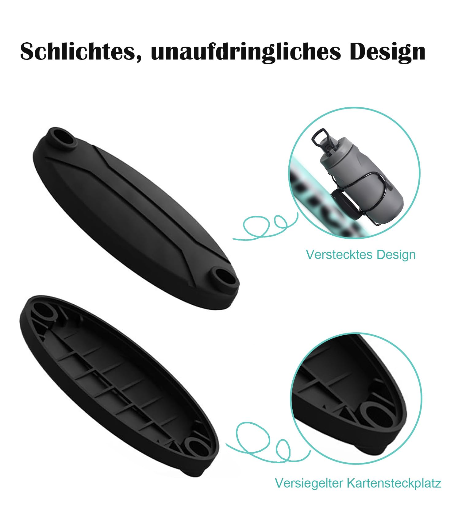 DDJ Support De Bouteille étanche Pour Samsung Smart Tag 2 & Moto Tag & AirTag Avec Réflecteur, Support Antivol Pour Vélo GPS, Porte-gobelet Universel, Pour Vélo électrique/VTT