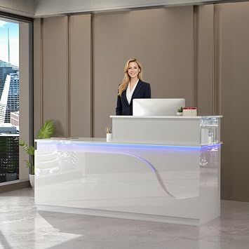 Reception Desk, Modern Front Desk Reception Counter