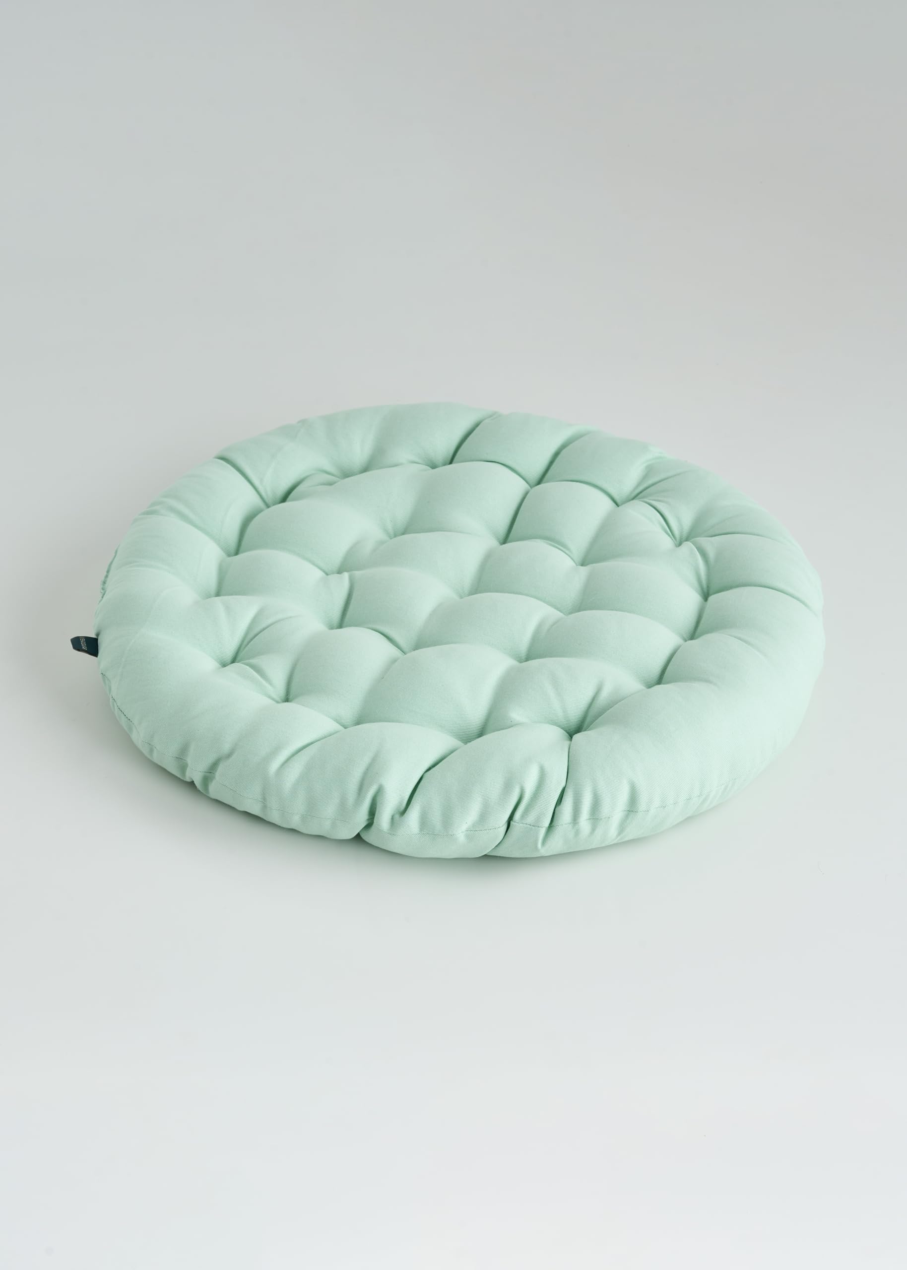 SKANDA FAB Premium Cotton Floor Seating Cushion | Luxurious Comfort & Microfiber Fill 60X60 CM Large Size for Meditation | Floor Cushions | Pooja | Living Room | Pets | Outdoor Sage Green Pack of 3
