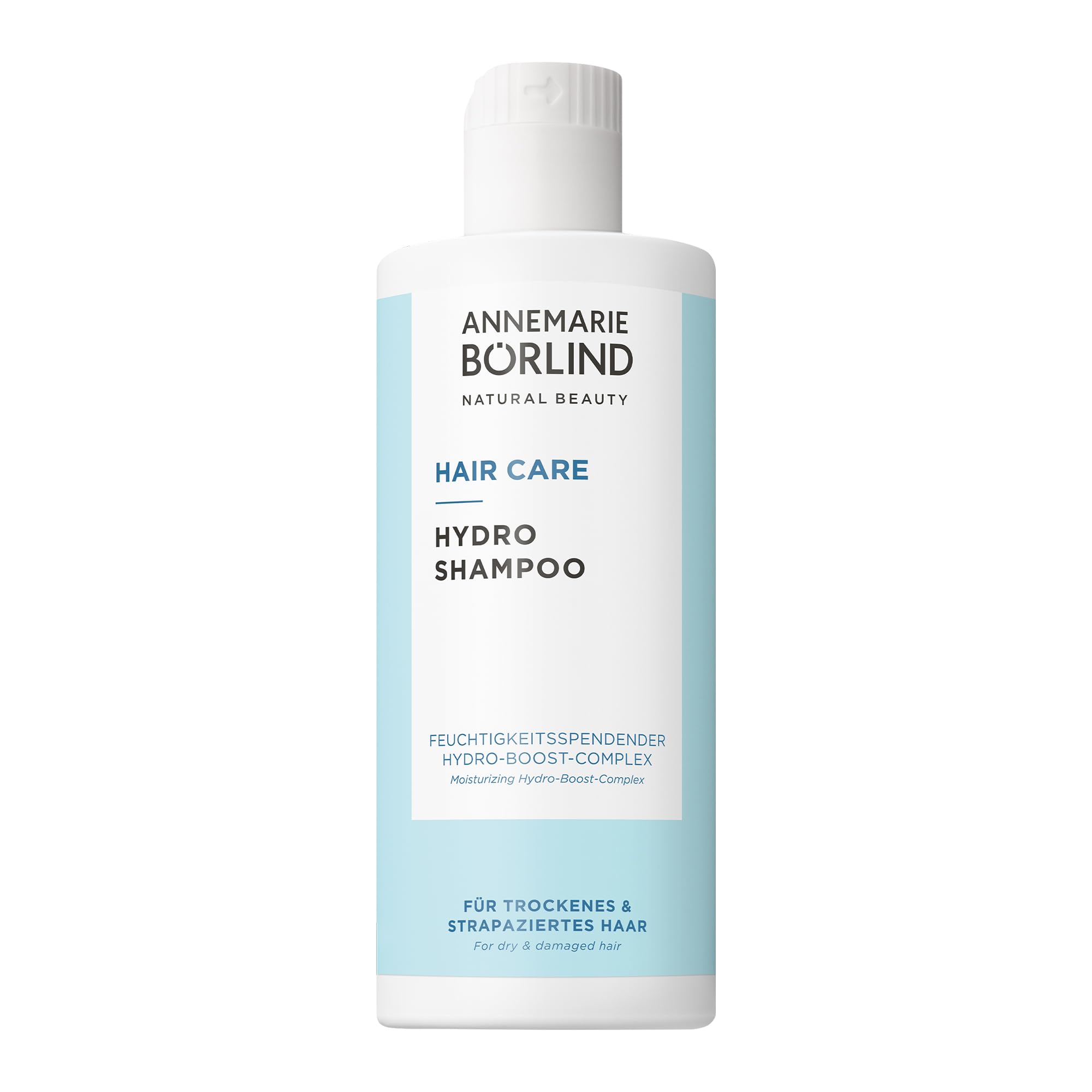 ANNEMARIE BÖRLIND HAIR CARE HYDRO SHAMPOO (250 ml) - Intensive Feuchtigkeit für Trockenes Haar, Langanhaltende Hydratisierung, Verleiht Geschmeidigkeit & Glanz, Vegan