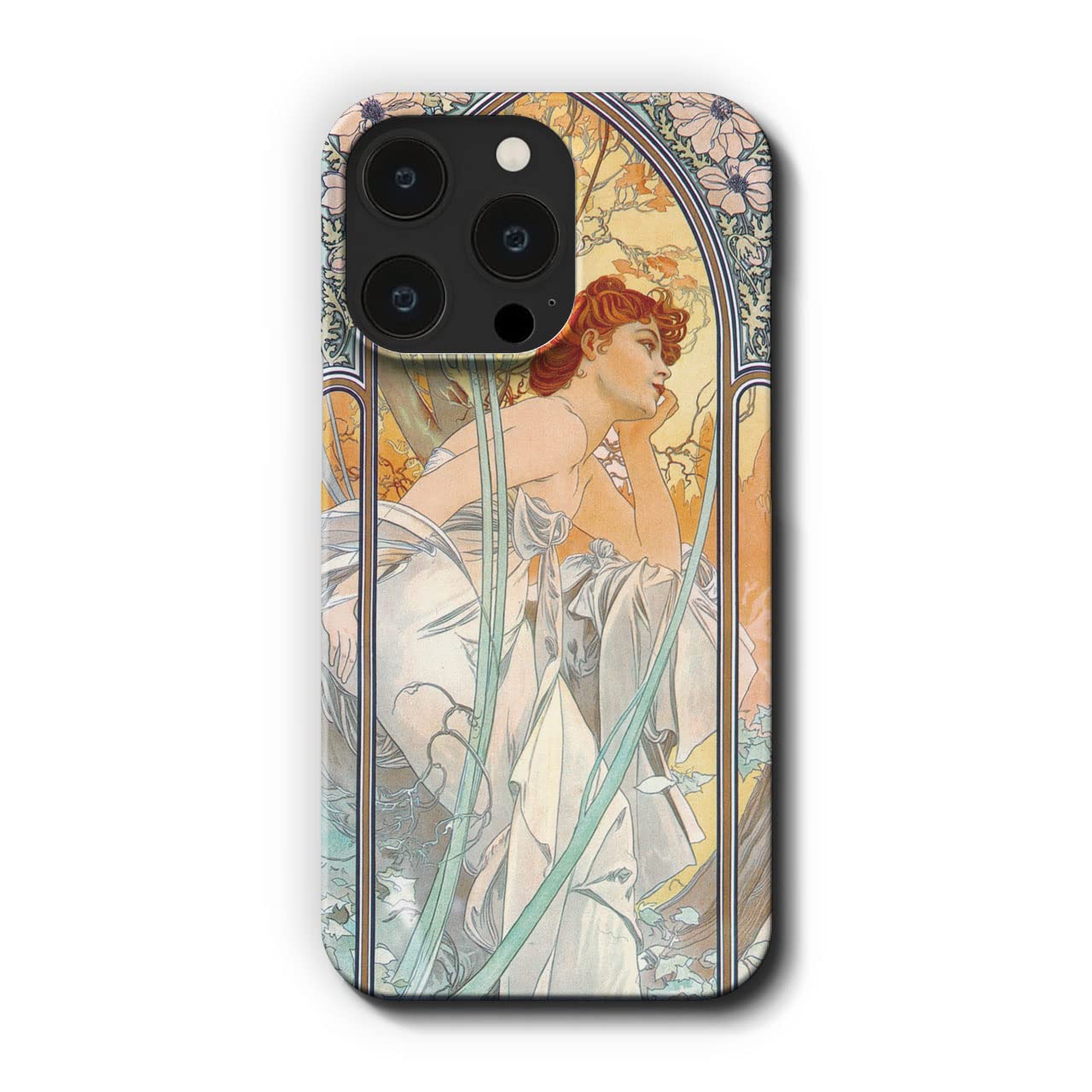 Amazon.co.jp: スマホケース/アルフォンス・ミュシャ「四つの時の流れ