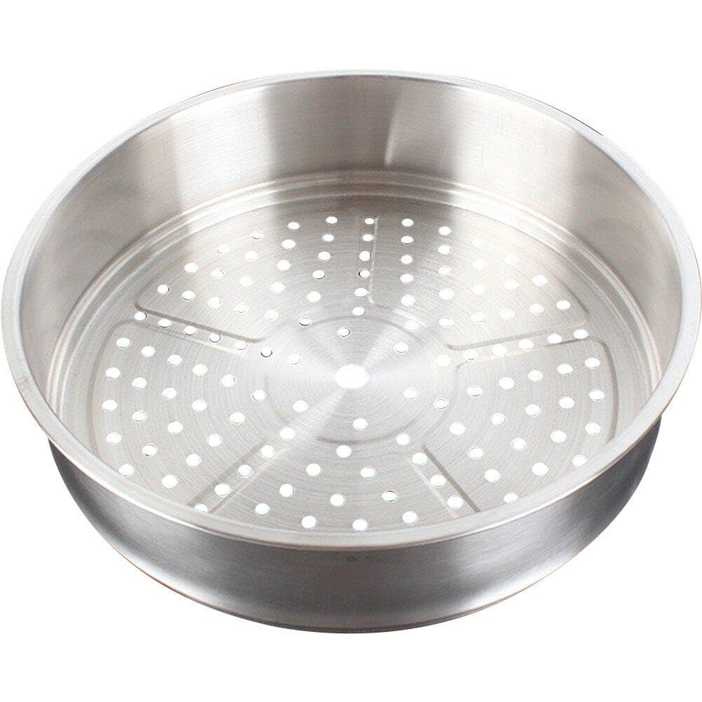 Panier à vapeur en acier inoxydable 28 cm pour légumes et dim sum