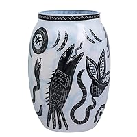 Algopix Similar Product 2 - Kosta Boda Caramba Vase, Black and White