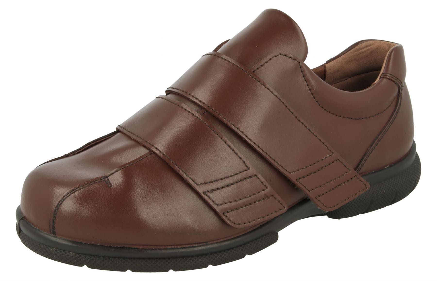 Chaussures double sangle homme 47.5 extra large DB Ashton marron confortable - 2