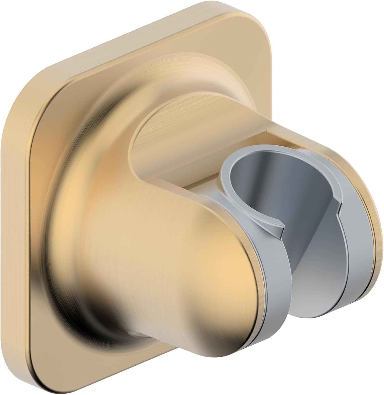 Shower Head Holder, Strong Adhesive Handheld Showerhead Holder,Shower Head Bracket (Brushed Gold) DP-9311 Duttao