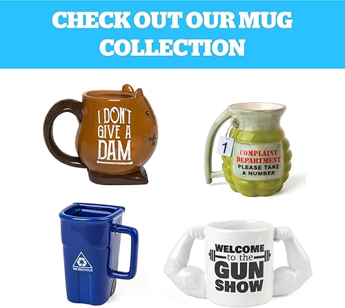 Miniatura 6 de BigMouth Taza de Pescado con Infusor de Té Bobber, Regalo de Pesca Novedoso para Hombres Papá Él Abuelo Pescadores, Cerámica Duradera