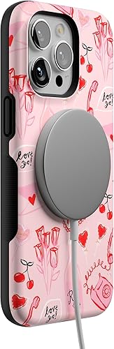 Vista 626 de Casely Funda para iPhone 15 Pro Max Jardín Secreto Flores mixtas Funda atrevida Compatible con MagSafe y botón de acción Secret Garden