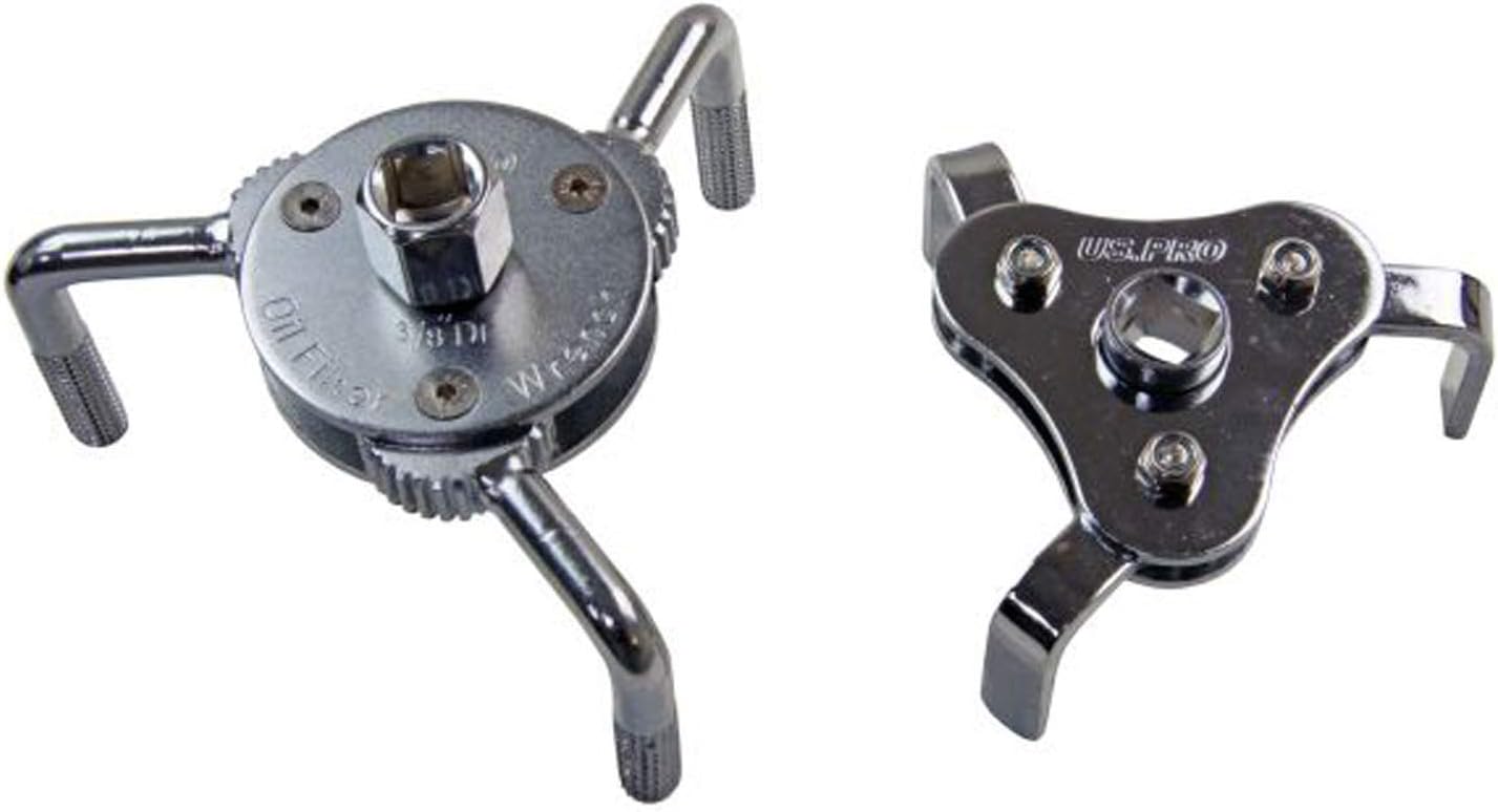 US PRO Professional 2 Piece Three Leg 1/2" Drive Oil Filter Wrench Set B3097