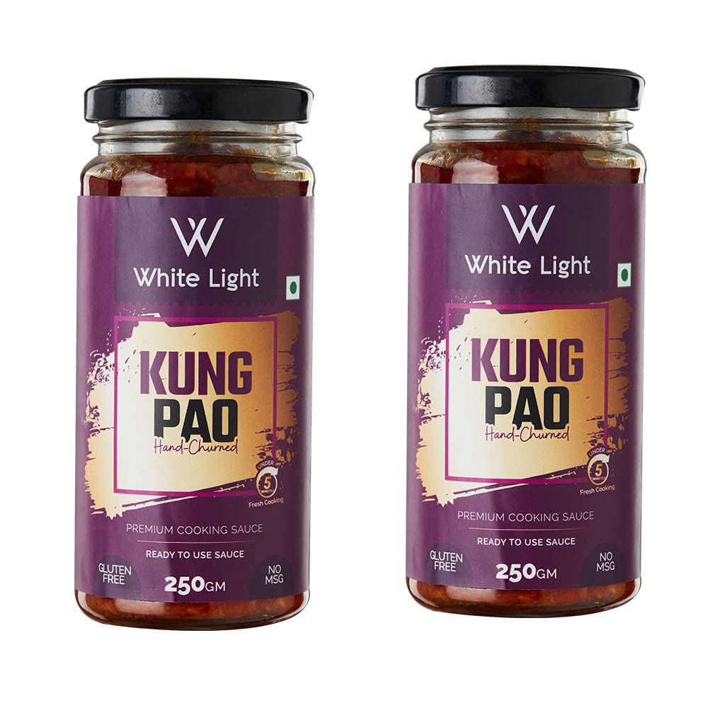 White Light Food Kung Pao Sauce l Vegan and Natural Ingredients l Ready to Eat Healthy Food (Pack of 2, 250g Each) (B0C16T1SFC) Amazon Price History, Amazon Price Tracker