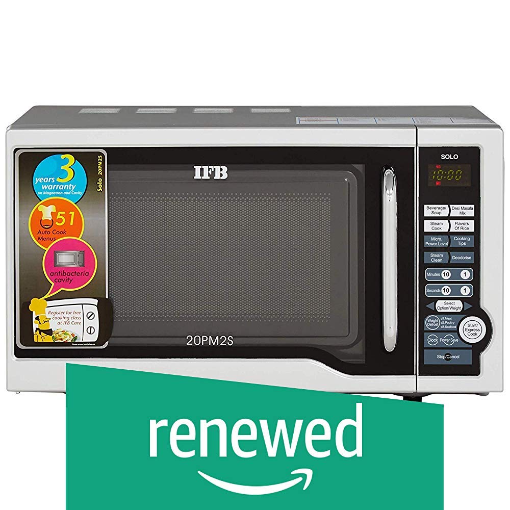 (Renewed) IFB Solo 20PM2S 20 Liters 800 Watts Microwave Oven (Silver