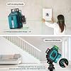 Nivel láser verde Takamine 3x360° 12 líneas autonivelante para construcción | Herramienta niveladora láser verde, modo pulso, control remoto, láser vertical y horizontal 3D, para colgar cuadros, nivelación de techo/piso 7