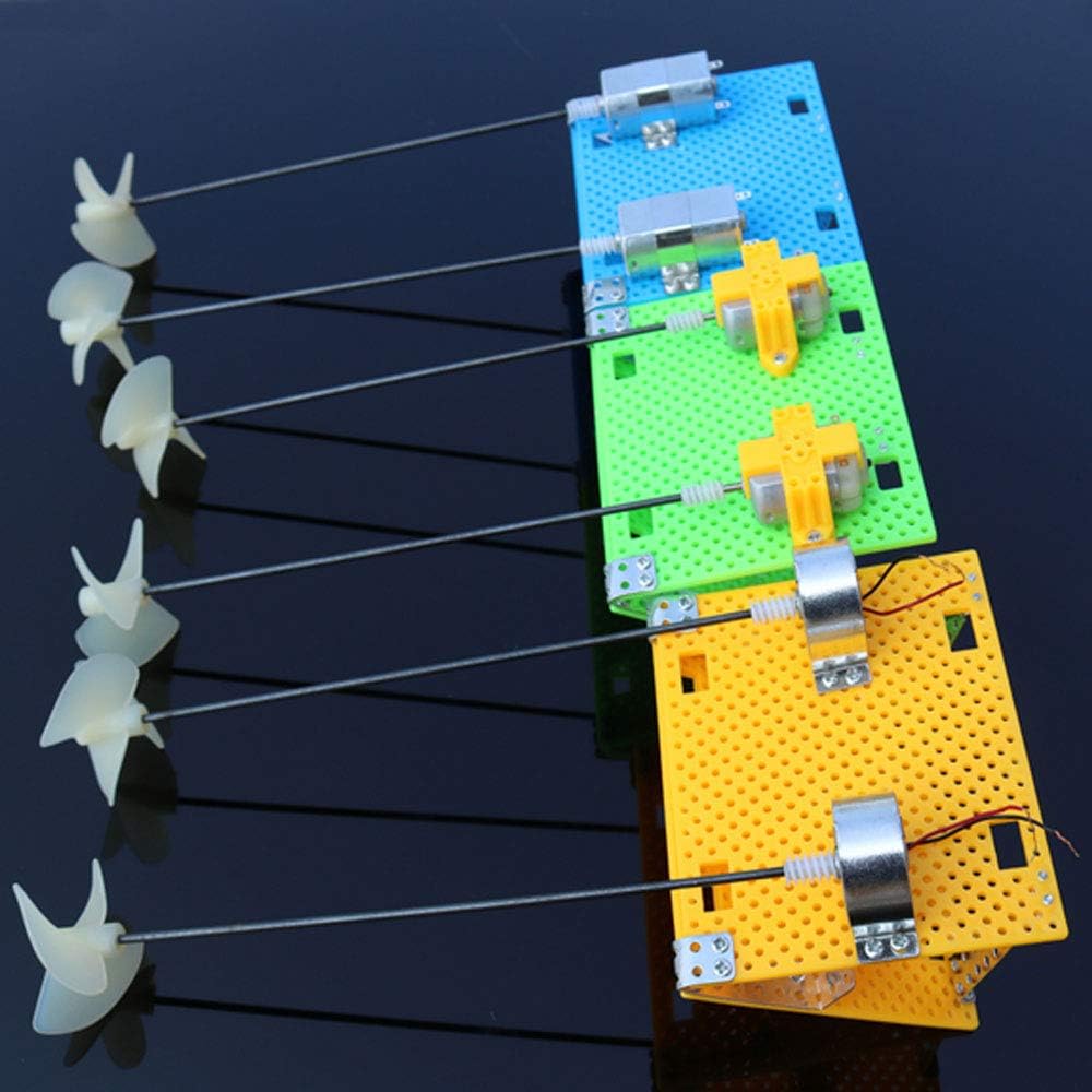 Fujiyuan 1 Package DIY Remote Control Boat Propeller Watercraft Dual Motor Shaft RC Module Hobby 300 Type Yellow Base Plate