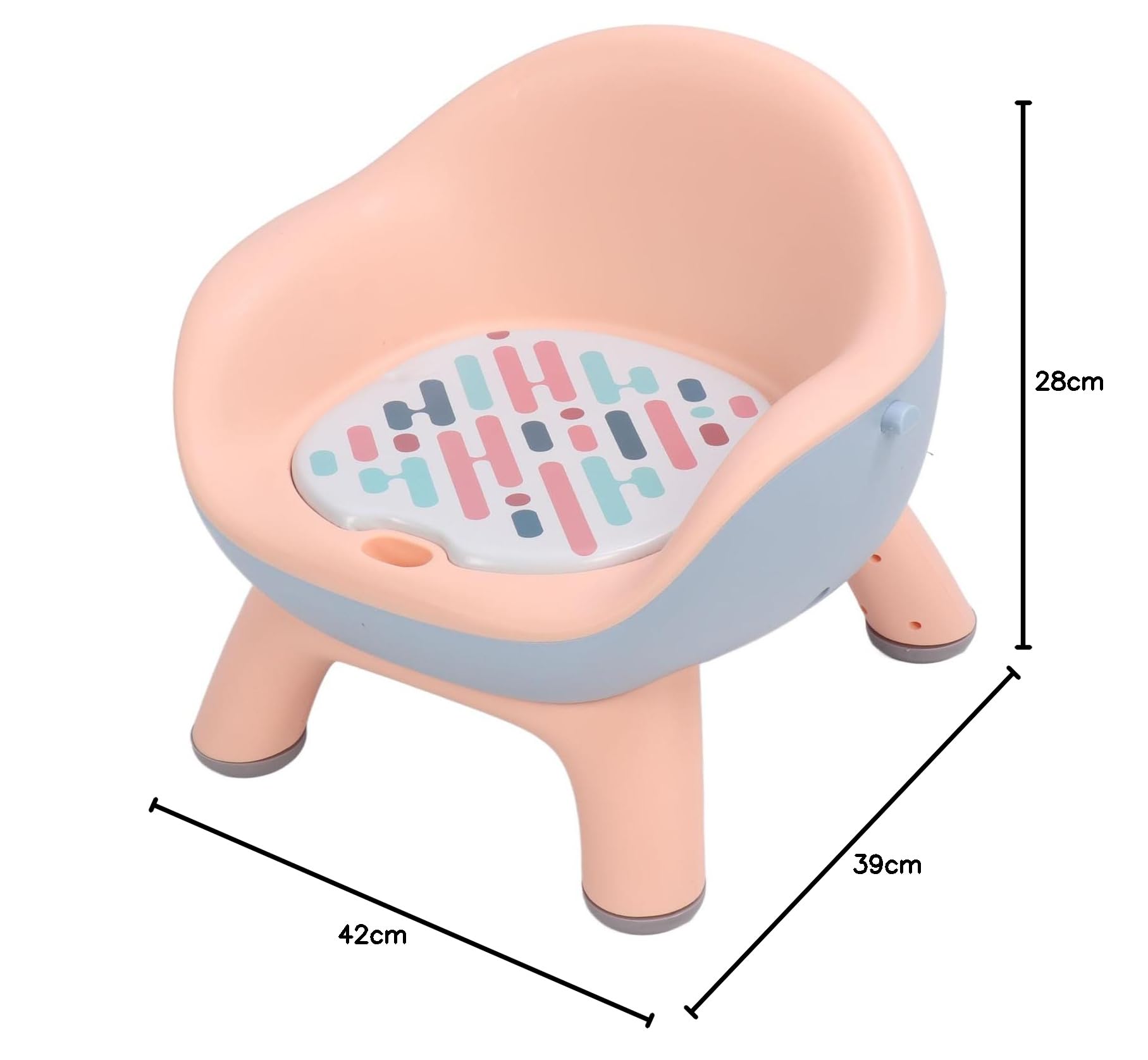 Sedia da Alimentazione per Bambini Sedia da Alimentazione Portatile Sedia da Alimentazione Ergonomica Protettiva Multifunzionale per la Casa (rosa ciliegia)