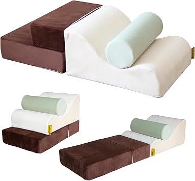 BanaSuper Kids Soft Play Set, Foam Climbing Blocks Equipment for Toddlers, EN71 Certified Indoor Foam Gym for Crawling & Obstacle Course, Montessori Toys for Boys and Girls, 3 Pieces