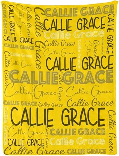 Miniatura 126 de Dr.TOUGH Mantas personalizadas para niños y adultos, manta personalizada con nombre para niños, manta con monograma con nombres personalizados