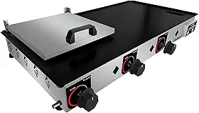 Chapa Para Lanches Semi Profissional 2mm 80x40 C/prensa
