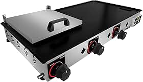 Chapa Para Lanches Semi Profissional 2mm 80x40 C/prensa