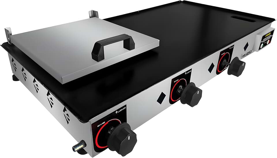 Chapa Para Lanches Semi Profissional 2mm 80x40 C/prensa