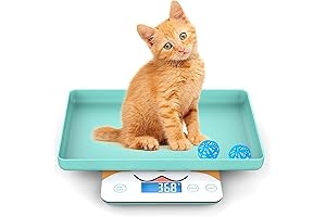Pet Scale for Newborn Puppy and Kitten, Pet Scale with Detachable Tray...