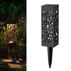 Juesi Solar Powered LED Garden Lights Automatic Led for Patio Pathway Yard and Garden 1pc