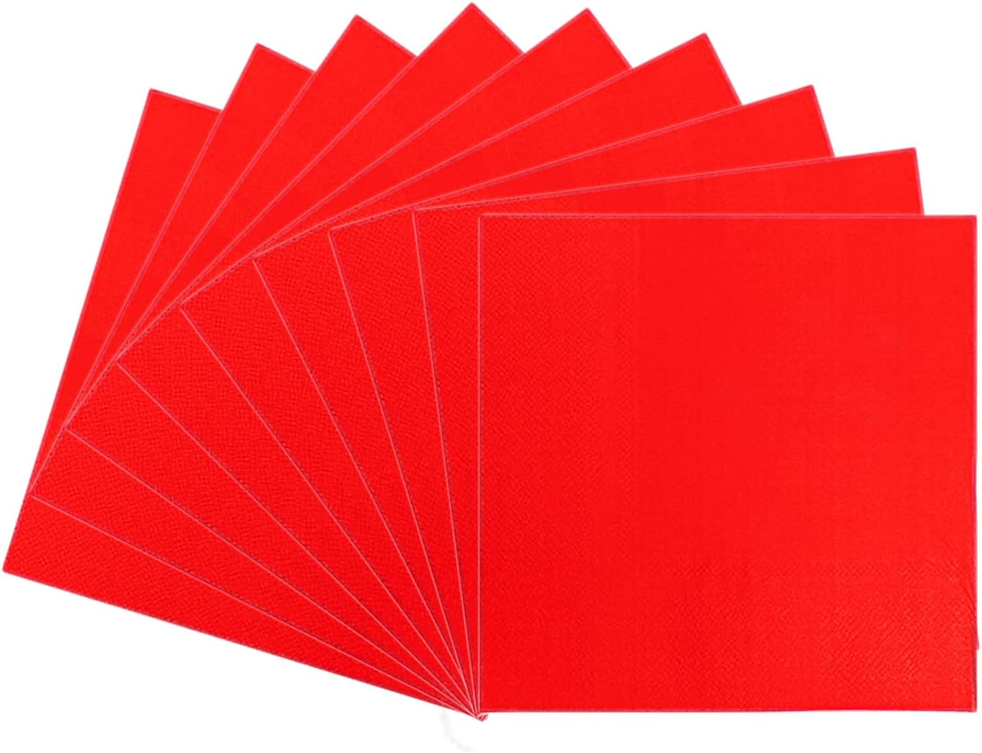 Red Napkins Disposable 33cm,20Pcs 2 Ply Solid Colour Party Paper