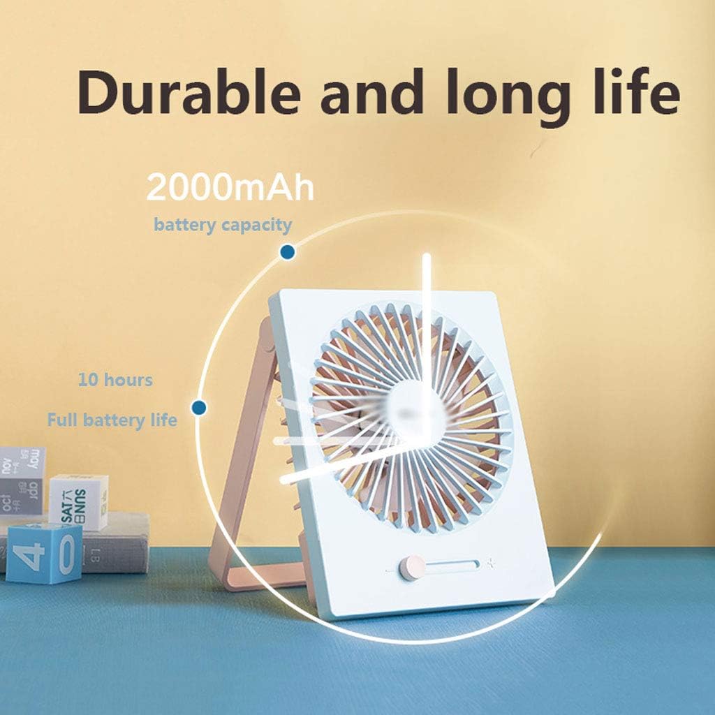 USB Fan Ultra-Quiet Portable Mini Fan for Student Dormitory and Office Two Colors