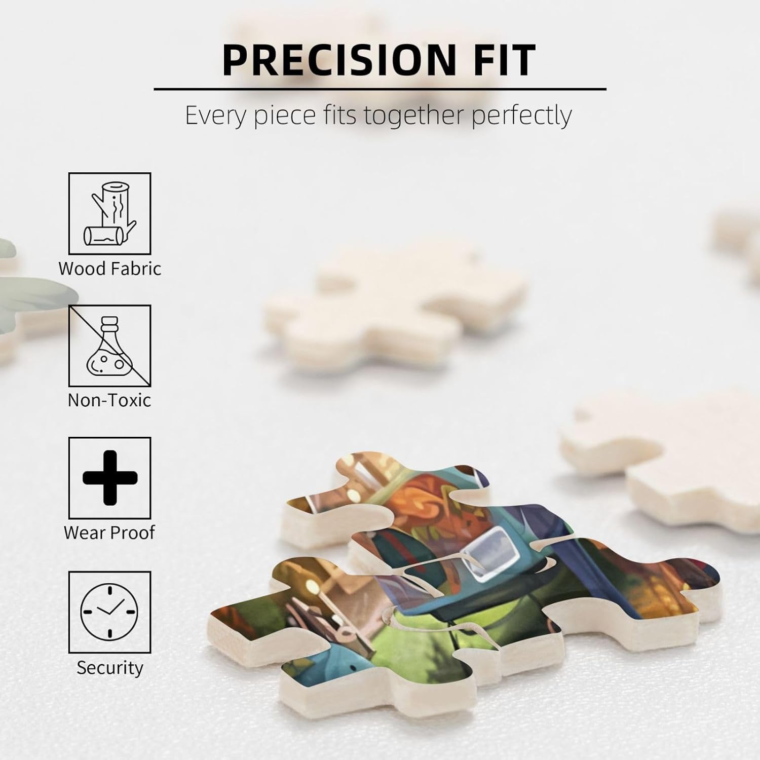 Jigsaw Puzzles 1000 Pieces for Adults Fall Campers Vermont Christmas Party Formation Wooden to Explore and Enjoy Personalized Gifts Family Decoration 29.5 x 19.6 in
