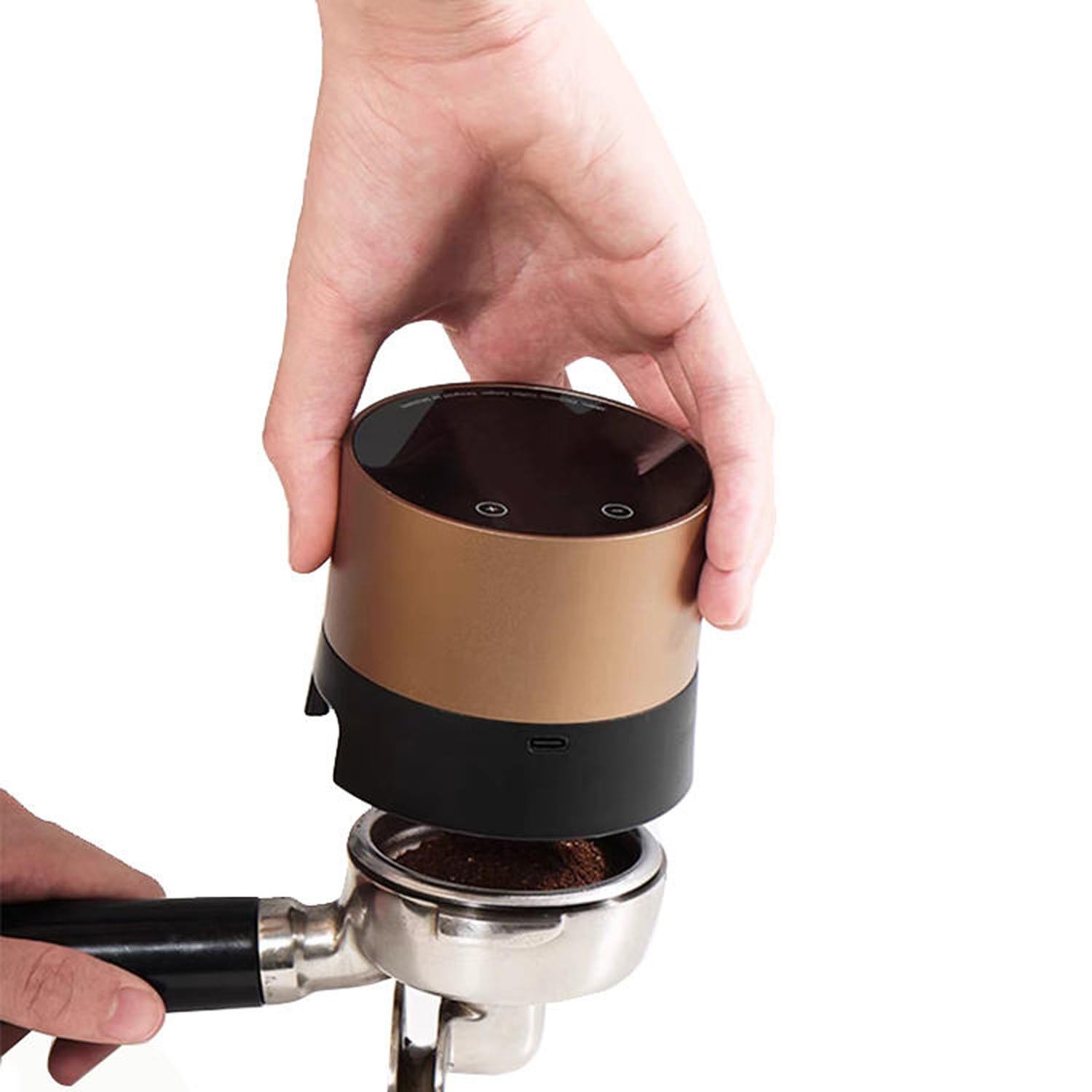 El mejor apisonador eléctrico para los amantes del espresso: 20 prensas ajustables, presión constante fija, garantiza una extracción uniforme, recargable y compatible con portafiltros de 58 mm