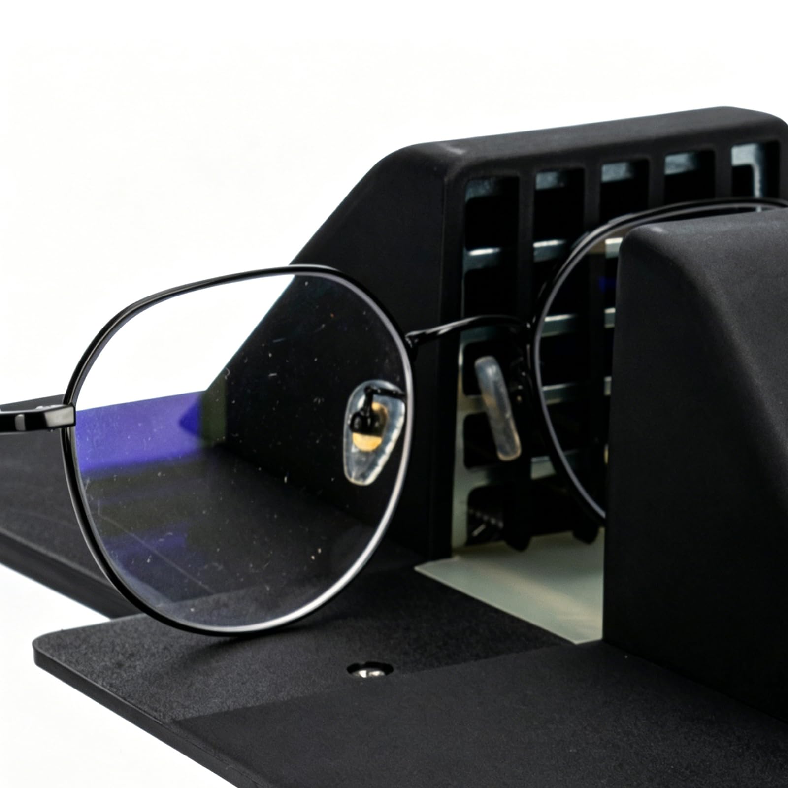 Equipo de calefacción para gafas, calentador de temperatura ajustable de 1500 W para marcos de gafas ópticas, cambio de calor y frío para marcos de gafas y resina no metálica