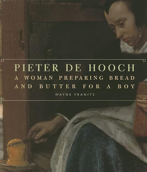 Pieter De Hooch : A Woman Preparing Bread And Butter For A Boy