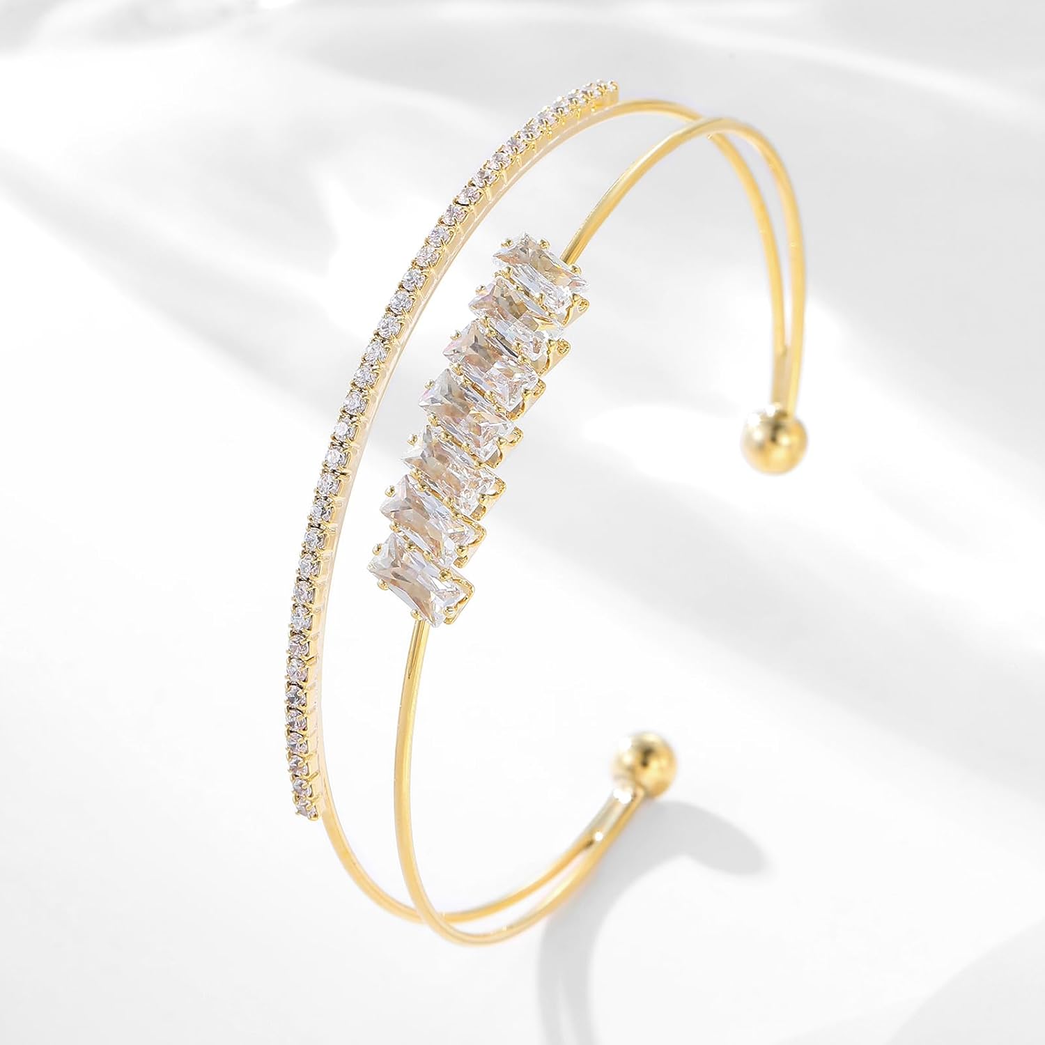 Gold Bracelets for Women Jewelry 14k Plated Gold Bangles for Women Cuff Bracelet Open Fashion Bracelet Adjustable ﻿ - Image 4