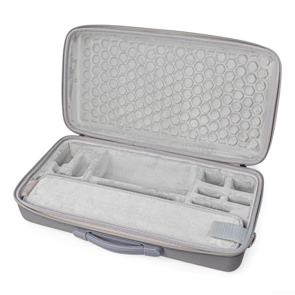 Funda de transporte para XGIMI MoGo 4 2025, carcasa rígida compacta con cierre de cremallera seguro, gris, 44 x 22 x 10 cm
