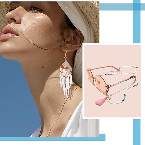 Miniatura 4 de PH PandaHall Cuentas de semillas blancas, 2000 cuentas de cristal 80 de 0.118 pulgadas (0.118 in), cuentas redondas pequeñas de poni, cuentas