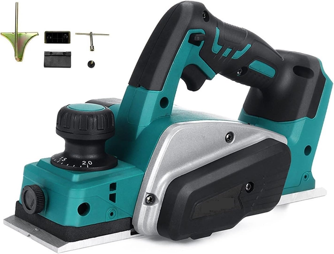 18V 15000r/min Cordless Electric Planer with Wrench Handheld Rechargeable 18V Battery Wood Cutting MINGPING
