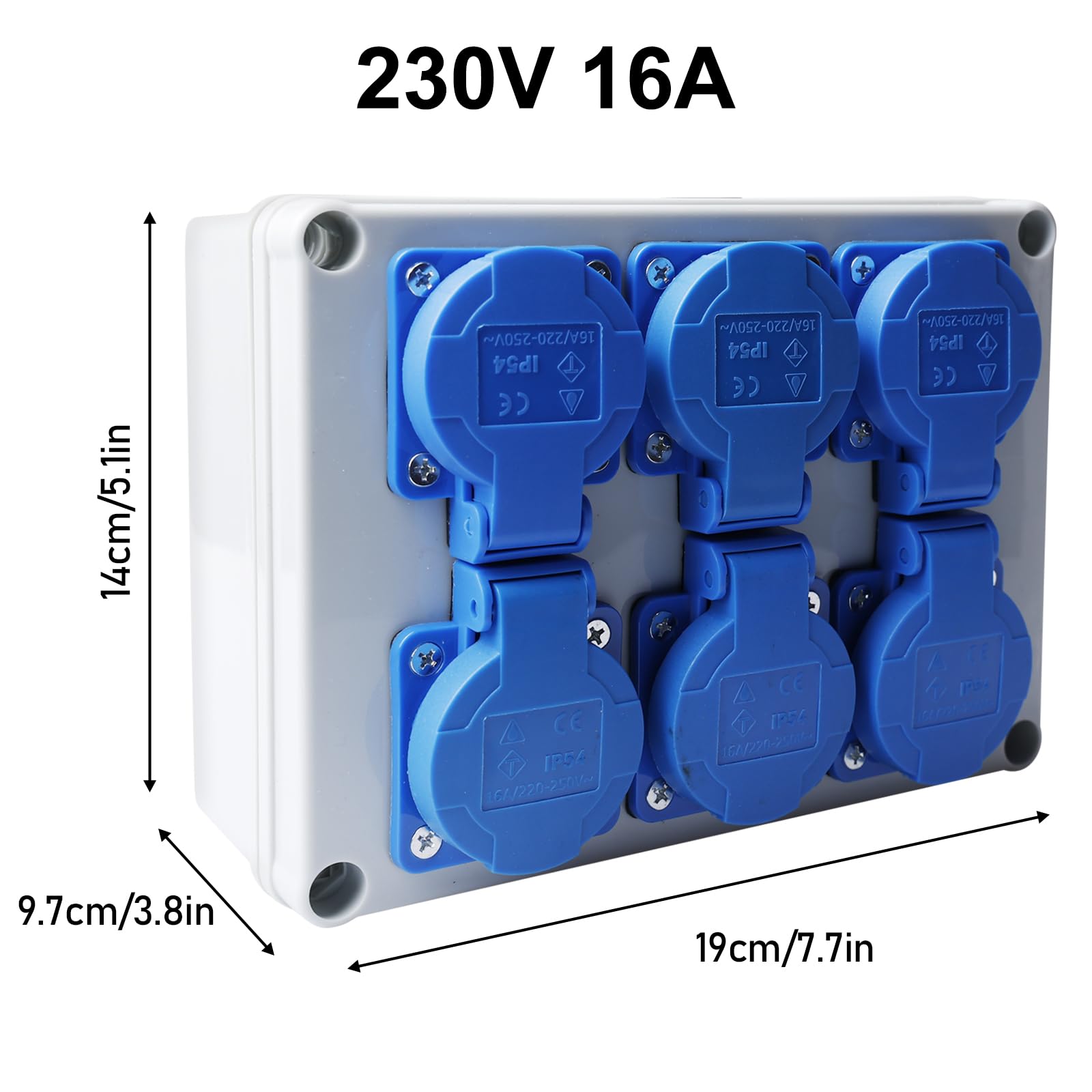 Cecaylie Distributore Da Parete Distributore Di Corrente Con Contatore - Foto 9