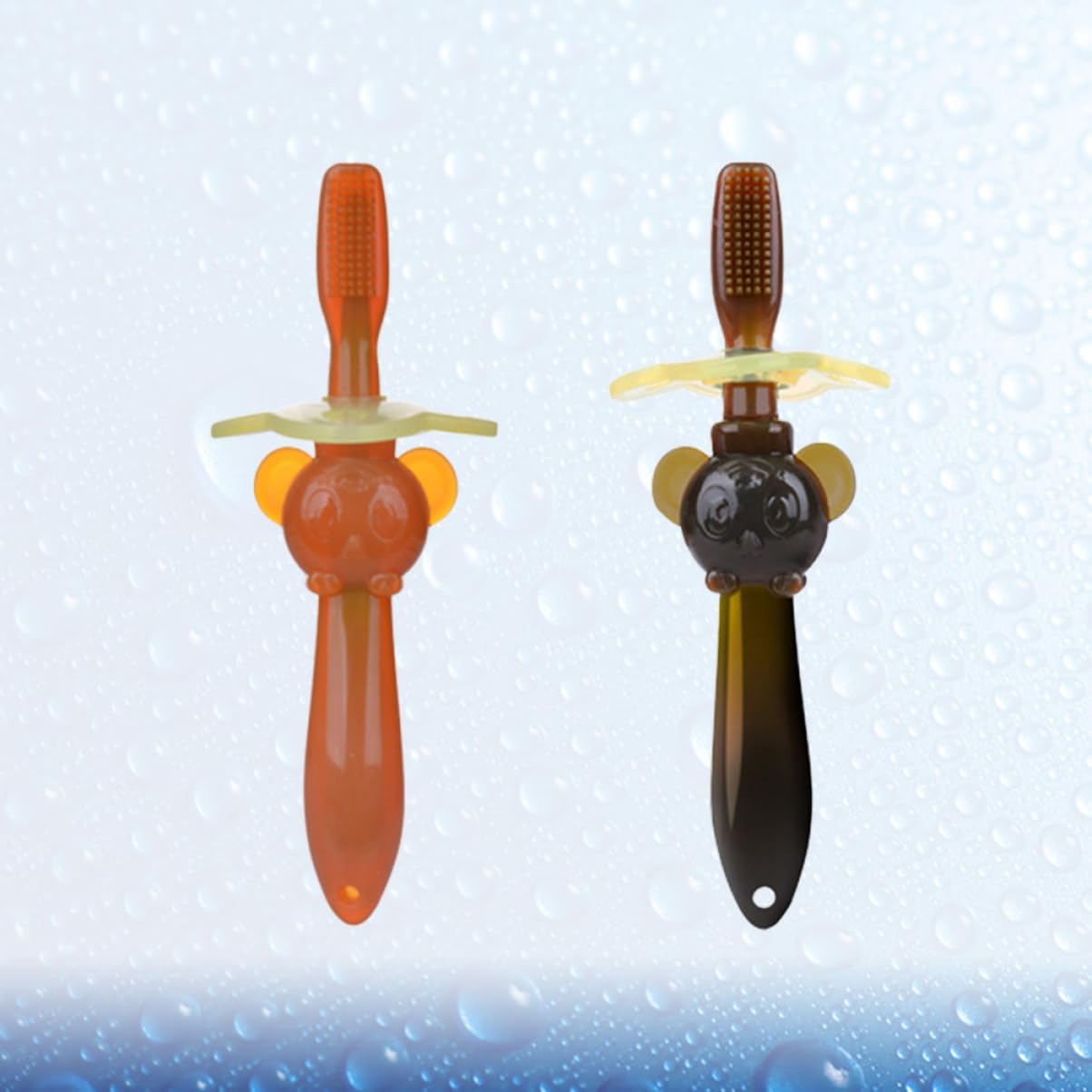 Healifty 6 Pz Spazzolino Da Denti Per Bambini a Setole Morbide Spazzolino Di Sicurezza Per Bambini Spazzolino Da Denti in Silicone Per Con Coperchio Pennello Da Allenamento Bambino