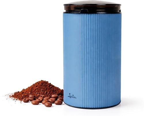 JATA JEML1150 - Molinillo de Café Eléctrico 150W, Molinillo para Café, Especias y Semillas, Cuchillas de Acero Inoxidable, Depósito 55 g, Tapa Transparente, Diseño Compacto