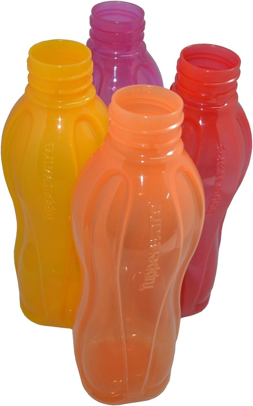 Tupperware Flip Top Bottles (Set of 4 Bottles) 25 Oz - 750 Ml
