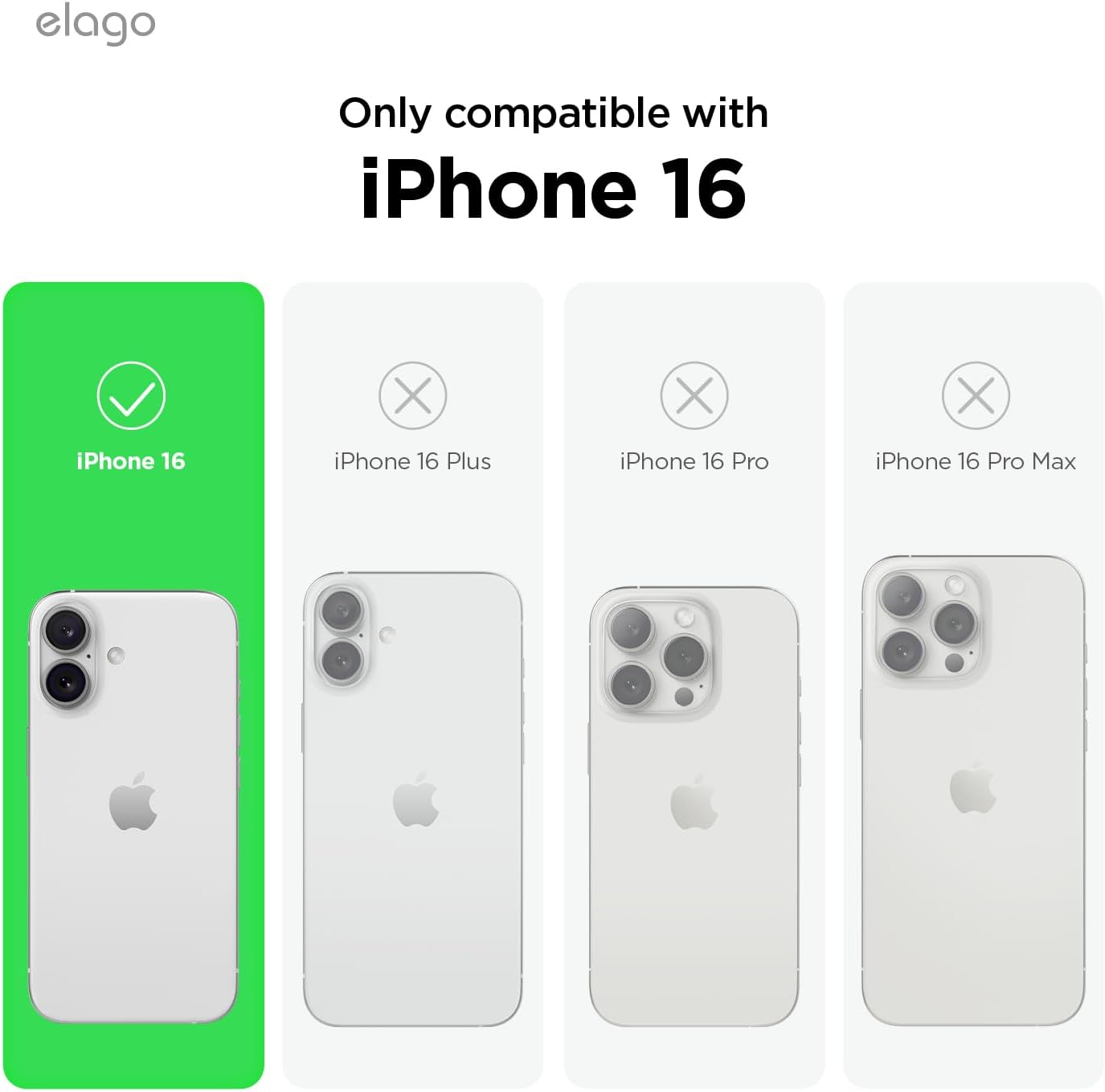 elago Magnetic Hybrid Clear Case Compatible with iPhone 16 Case Cover 6.1" - Compatible with MagSafe, PC + TPU Hybrid Technology, Shockproof Bumper, Raised Camera Protection (Matt Clear) - Image 2